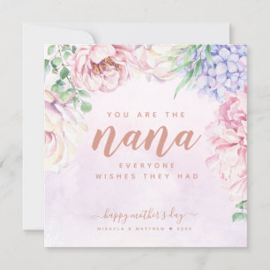 Waterverf Floral Moederdag Nana Kaart