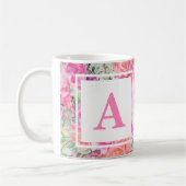 Waterverf Floral Monogram Mok (Links)