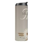Waterverf Floral Monogram Thermosbeker (Gedraaid links)