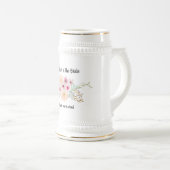Waterverf Floral MOTHER VAN DE BRIDE Bridal Party Bierpul (Voorkant rechts)