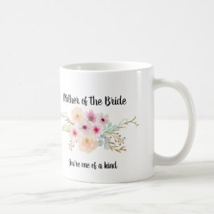 Waterverf Floral MOTHER VAN DE BRIDE Bridal Party Koffiemok