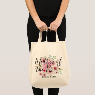 Waterverf Floral MOTHER VAN DE BRIDE Bridal Party Tote Bag
