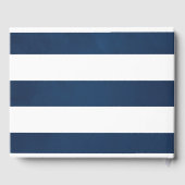 Waterverf Floral Nautical Wedding Gastenboek (Achterkant)