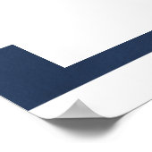 Waterverf Floral Nautical Wedding Memorial Sign Poster (Hoek)