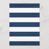 Waterverf Floral Nautical Wedding Menu (Achterkant)