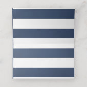 Waterverf Floral Nautical Wedding Table Number (Binnenkant ongevouwen)