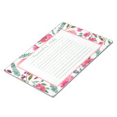 Waterverf Floral Notitieblok (Schuin)