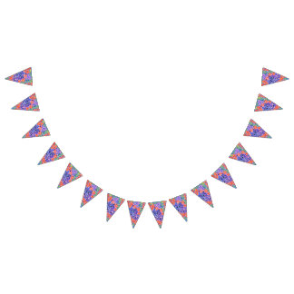  Waterverf Floral Party Bunting Vlaggetjes
