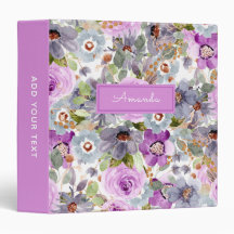 Waterverf Floral Patroon 3 Ring Multomap