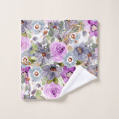 Waterverf Floral Patroon 3 Ring Multomap Bad Handdoek (Wasdoekje)