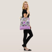 Waterverf Floral Pattern Canvas tas (Op model)