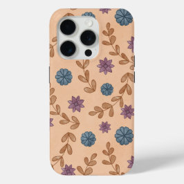  Waterverf Floral Pattern iPhone 15 Pro Case