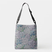 Waterverf Floral Pattern  Crossbody Tas (Achterkant)