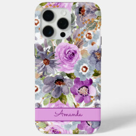 Waterverf Floral Pattern Hoesje-Mate iPhone Case