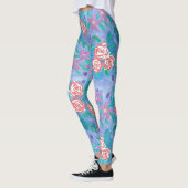 Waterverf Floral Pattern Leggings (Links)