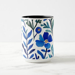 Waterverf Floral Pattern Mok