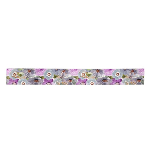 Waterverf Floral Pattern Ribbon Lint (Voorkant)