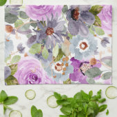 Waterverf Floral Pattern Theedoek (Gevouwen)
