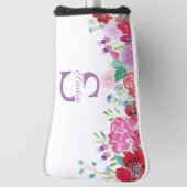 Waterverf Floral Peonies & Hydrangeas Personaliser Golfheadcover (Draai 90)