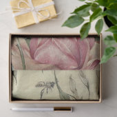 Waterverf Floral Pink & Blue Tissuepapier (Geschenk)