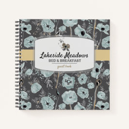 Waterverf Floral Poppy Vacation Rental Guest Book Notitieboek