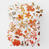 Waterverf Floral Print Inpakpapier Vel (In situ)