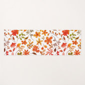 Waterverf Floral Print Yogamat (Voorkant (horizontaal))