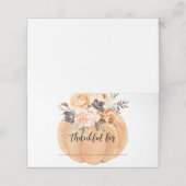 Waterverf Floral Pumpkin Herfst Thanksgiving (Buitenkant ongevouwen)