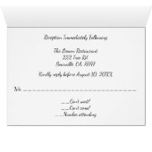 Waterverf Floral Reception RSVP (Binnen Horizontaal (Onder))