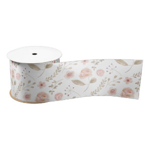 Waterverf Floral Ribbon Lint