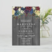 Waterverf Floral Rustic Kaart (Staand voorkant)