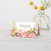 Waterverf Floral Rustic Wedding Table (Achterkant)