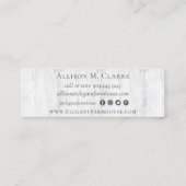 Waterverf Floral & Rustic Wood Peony Social Media Mini Visitekaartje (Achterkant)