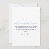 Waterverf Floral Script Wedding Bedankt (Achterkant)