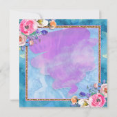 Waterverf Floral Scripting Christus Kaart (Achterkant)