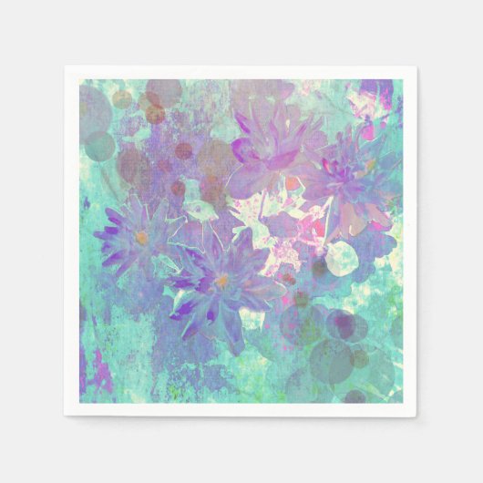 Waterverf Floral Servet (Voorkant)