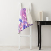 Waterverf Floral Sherpa Blanket Deken (In situ)