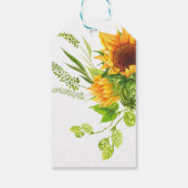 Waterverf Floral Spain Fiesta Wedding Hartelijk da Cadeaulabel (Achterkant)
