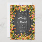 Waterverf Floral Sparkles Kaart (Voorkant)