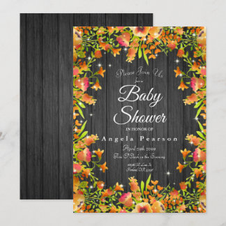 Waterverf Floral Sparkles Kaart