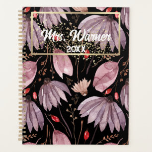 Waterverf Floral Specialized Teacher Gift Boho Planner