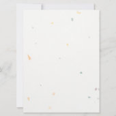 Waterverf Floral Speckletone bruiloft Kaart (Achterkant)