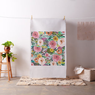 Waterverf Floral Stof