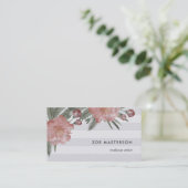 Waterverf Floral Stripe Visitekaartje (Staand voorkant)