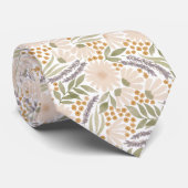 Waterverf Floral Stropdas (Opgerold)