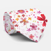 Waterverf Floral Stropdas (Opgerold)