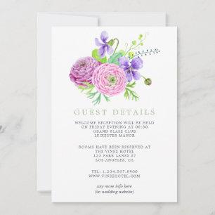 Waterverf Floral Summer Wedding