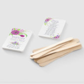 Waterverf Floral Summer Wedding Handwaaier (Niet-gemonteerd)