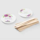 Waterverf Floral Summer Wedding Handwaaier (Niet-gemonteerd)