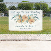Waterverf Floral Summer Wedding Spandoek (Insitu)
